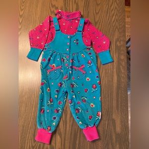 Vintage 90s Gymboree Toddler Girls Jumper and Turtleneck Size Small